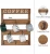 Import 13x17 Brown Kitchen Display Storage and Collection Wall Mounted Rustic Wood Cup Organizer Coffee Mug Holder with 8 Hooks from China