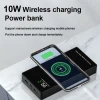 15w Qc3.0 Travel Adapter Qi Wireless Charger Led Metal External Battery Smallest 220 Volt 20000 Mah Portable Wireless Power Bank