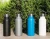 Import 17oz/25oz stainless steel water bottle with bamboo cap,portable metal lid insulated vacuum sport bottle from China