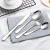 Import 18/0 Cheap Stainless Steel Restaurant Cutlery Sets with Knife Spoon Fork from China