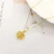 Import 18K Solid Gold Heart Pendant Bird Nest Necklace Yellow Gold Carved Customize Jewelry from China