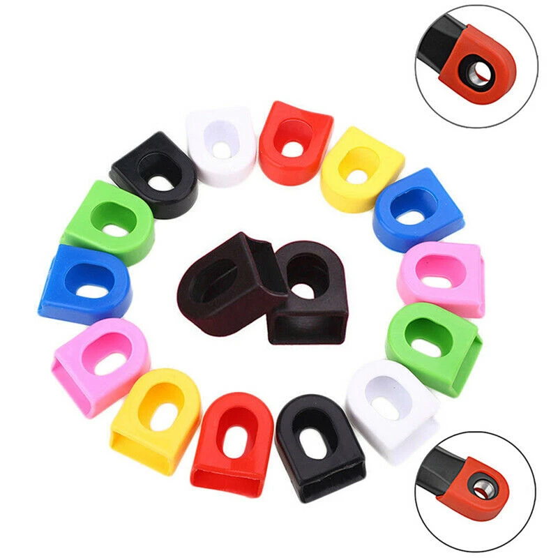 1Pair Bicycle Crank Protector Cover Silica Gel Race Face Mountain Bike Road Cycle Crank Boot Protectors