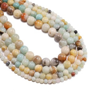 1strand/lot 4 6 8 10 12 mm Amazonite Round Natural Stone Loose Beads Spacer Bead For Jewelry Making DIY Necklace Bracelet