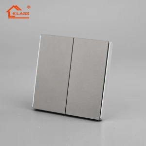 2 gang 2 way switch  Standard Classical Black Wall Switch Commercial Home Use household electrical switch socket wall Frameless