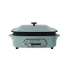2 In 1  Electric Multi Pot Grill Table Korean Bbq Smoke-Less Grill  Machine Commercial Hot Pot Electric Grill Multi Cooker