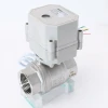 2 Way DN25 1&quot; inch CR04 5V/12V/24V electric shutoff stainless steel valve with auto return for hydrologic cycle
