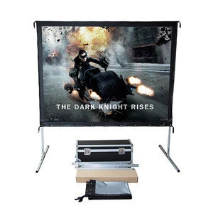 200 Fast Fold projection Screen floor standing projector screen best choice for business trip or presentation use screen