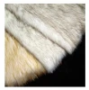 2005221- Faux fox fur fabric, artificial plush dyeing with white tip, imitative fox fur textile