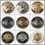 Import 200pcs/lot Brand british style high-grade metal buttons coat jacket buttoned snap fastener Plating metal snap Sewing Supplies from China