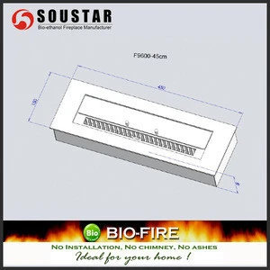 2017 indoor used chimenea bio ethanol fireplace burner insert