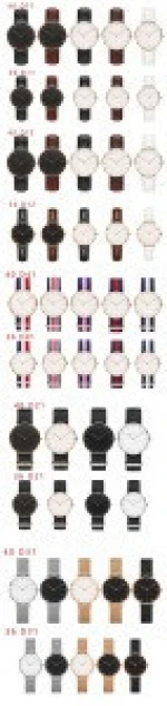 2018 Best Seller 36mm Rose Gold Case Daniel Nylon Canvas Strap 6mm Super Thin DW Wellington Classical Montres Women Wristwatch
