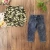Import 2018 fall/winter cotton children clothes clothing sets  shirt+jeans 2pcs boy clothes from China