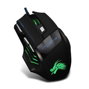 2018 NEW Professional Wired Gaming Mouse 7 Buttons Adjustable 5500DPI USB Cable LED Optical Gamer Mouse for PC Computer Laptop