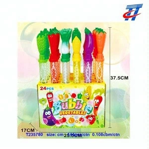 2018 new vegetable head bubble stick toy