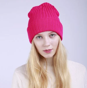 2019  headwear beanie knitted pattern women winter beanies hats