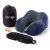 Import 2019 Promotion price meory foam travel kit airplane bus train nap office u shaped neck pillow with sleep mask+earplugs from China