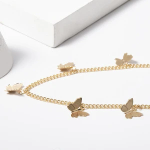 2020 Boho Tassel Butterfly Pendant Necklaces For Women Girls Vintage Necklace Elegant Choker Fashion Aesthetic Necklaces