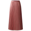 2020 christmas new design elastic waist ladies women dress long pleated skirt