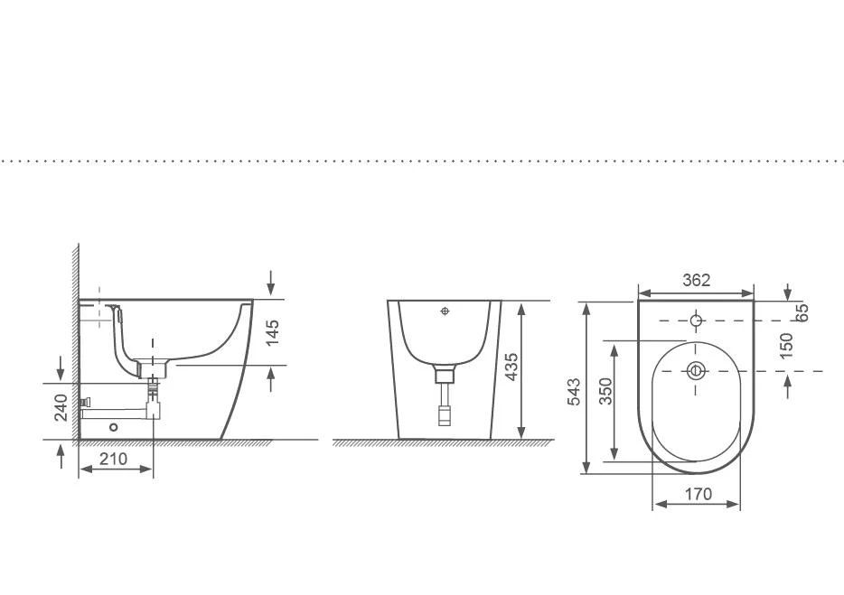 2020  Factory New Style CE  Wholesale Bathroom Ceramic Modern Floor Mounted Bidet Toilet
