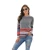 Import 2020 Fall Hot Style European American Striped Printed Long-sleeve Round Neck Women Tops Blouses And T Shirts from China