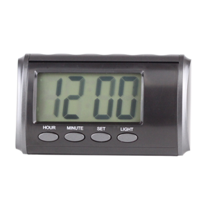 2020 French LCD display chime every hour digital  AA battery operated talking alarm clock