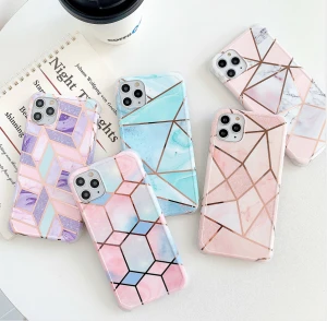 2020 Hotsale IMD TPU Soft Four corner anti fall Marble  Phone Case for  iPhone 12 5.4&quot;/6.1&quot;/6.7&quot;