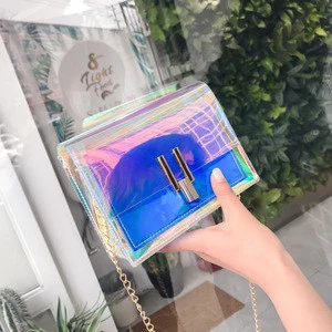 2020 New fashion ladies pvc handbag jelly shoulder bag cheap clear designer purses handbags for women