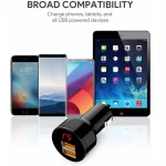 2020 New safety hammer car charger 2 port cell phone car USB Charger