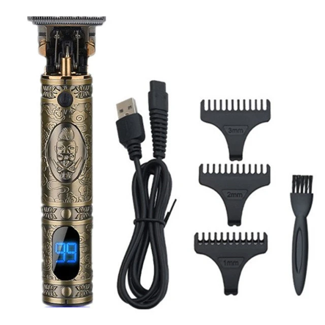2020 Newest Men Professional T-Type Ceramic Blade Electric Hair Trimmer USB Rechargeable Hair Cutter Machine
