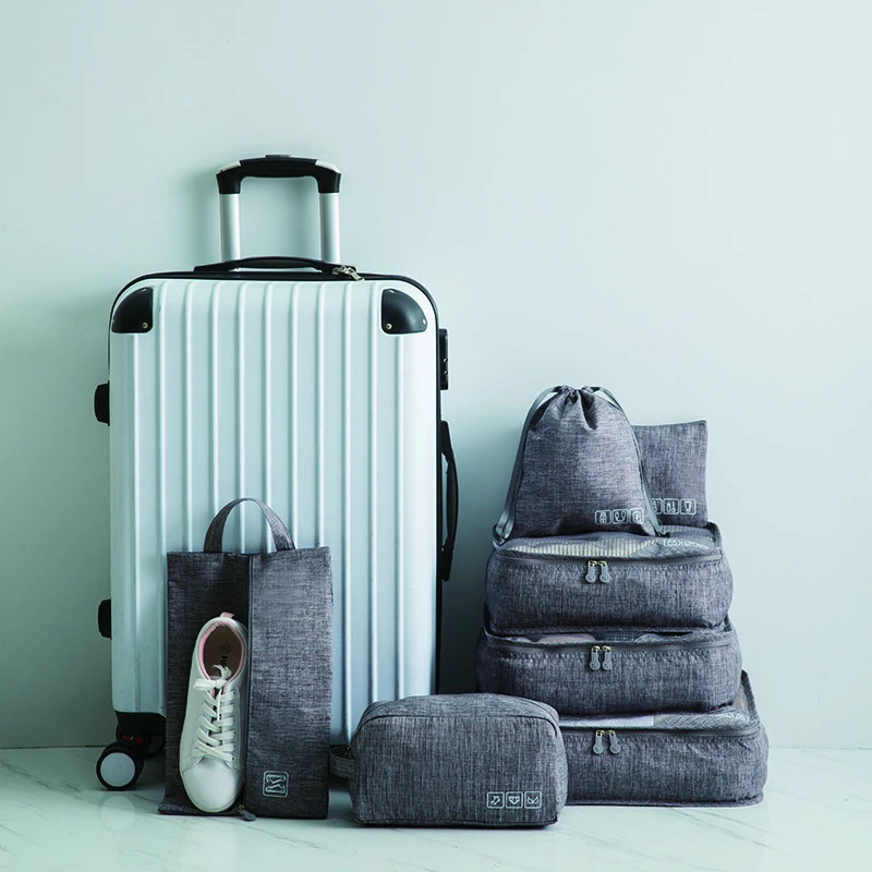2020 Travel Bags Packing Cubes Travel 7 Set Luggage organizer