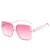 Import 2021 Amazon hot sale   new trend big frame fashion popular style ladies sun glasses net red ins hot celebrity  sunglasses from China