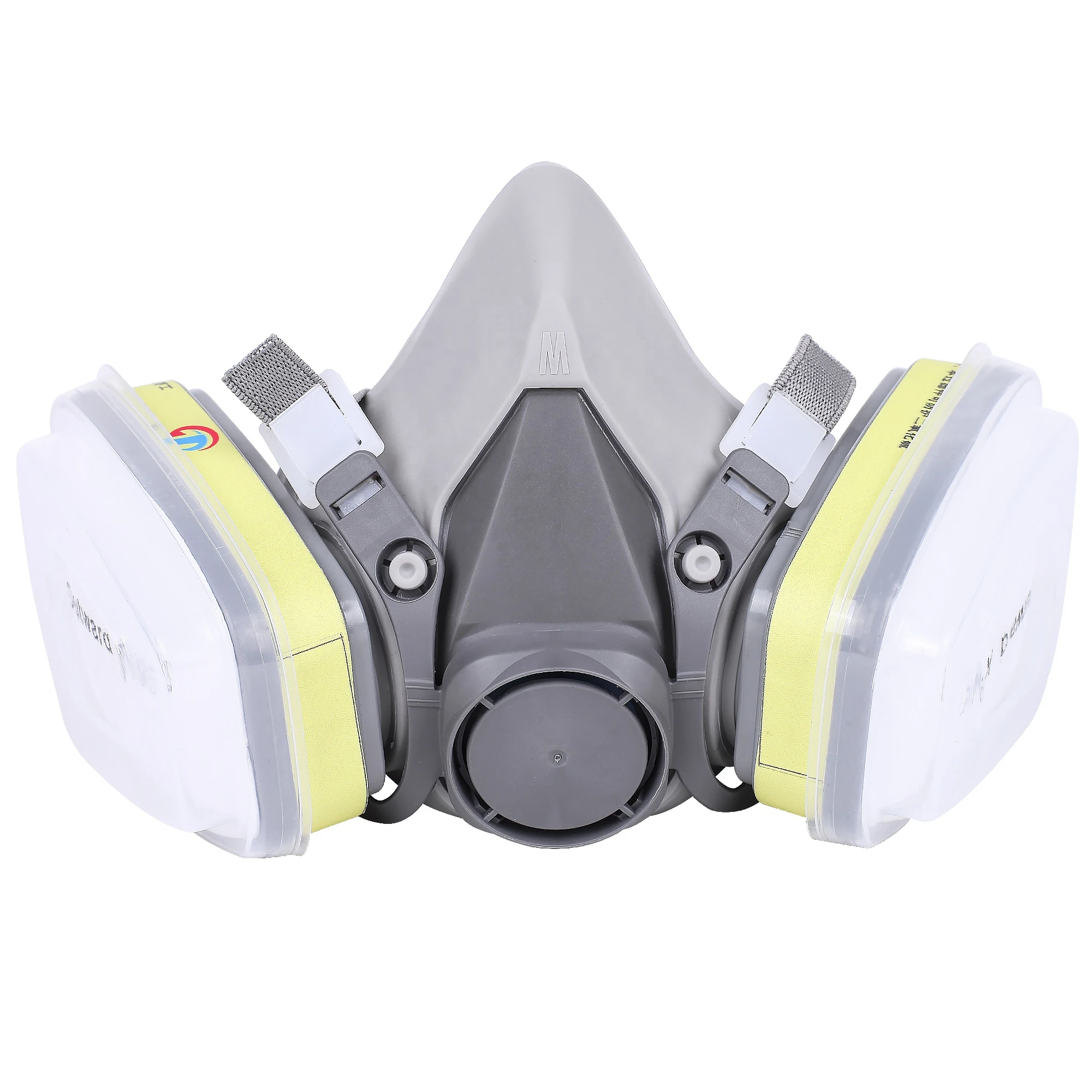 2021 factory half face gas mask chemical respirator with double filter