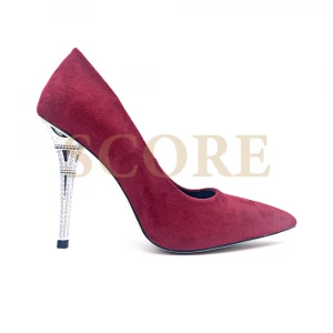 2021 hot selling pointed toe purple classic womens pumps heels women high heel shoes