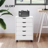 2021 new design modern wood  5 drawers home living room furniture file cabinet wood