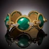 2024 Elegant High Quality Gold Malachite stones Bracelets For Women Use Available at Wholesale Price