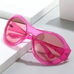 2024 New Design Futuristic Y2k Sunglasses Big Frame Riding Sunglasses New Trend Fashion Sports Sunglasses 50116