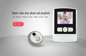 2.4 inch Night vision photos and video recording digital video door peephole viewer