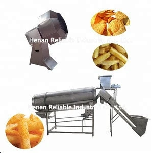 30 years commercial stainless steel snacks flavoring machinery with best factory price