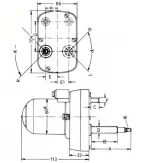 318 IT Wiper Motor For Tractor 12V 1.8 nm for Ford Boss Hyster O&K Steyr Caterpillat Deutz-Fahr Fendt  agricultural equipment