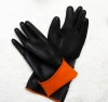 35cm orange-black industrial rubber hand gloves length black-orange color industry latex glove Smooth Long Anti- Acid Heavy Duty