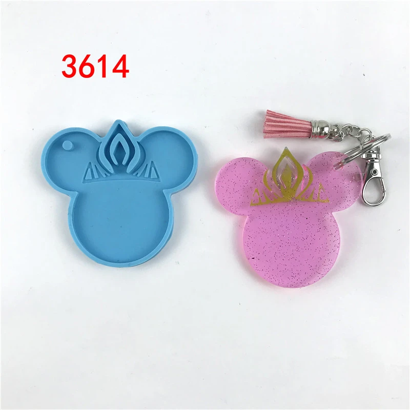 3614 The Mickey Mouse keychain silicone resin mold
