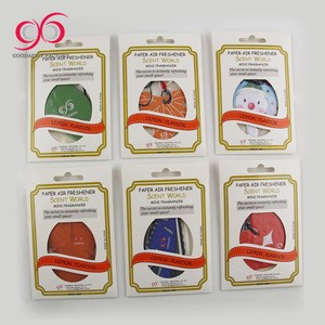 3d absorbent paper car air freshener car care custom with your own logo for room/toilet/car