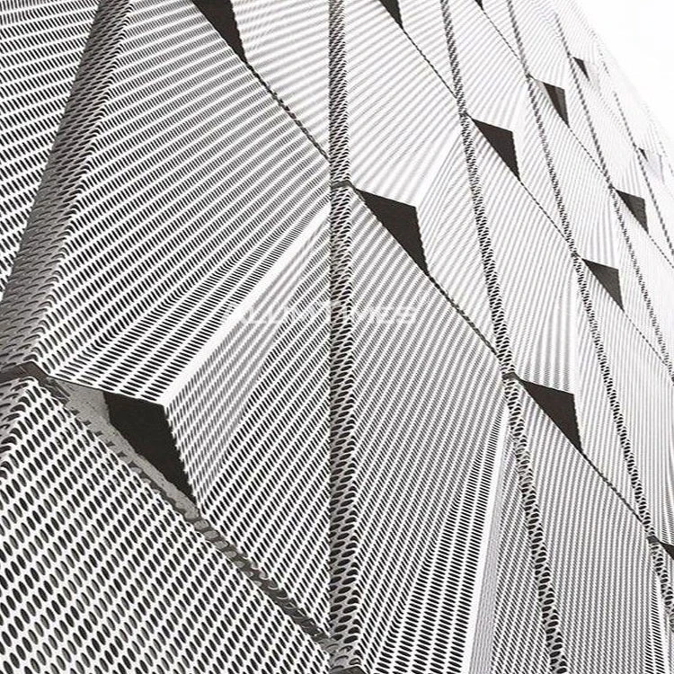 3d metal panel aluminum carved solid panel cladding system aluminium perforated facade