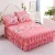 Import 3pcs set Bedding Skirt +2pcs Pillowcases Wedding Bedspread Bedsheet Mattress Cover Full Twin Queen King Size Floral Bedsheets from China