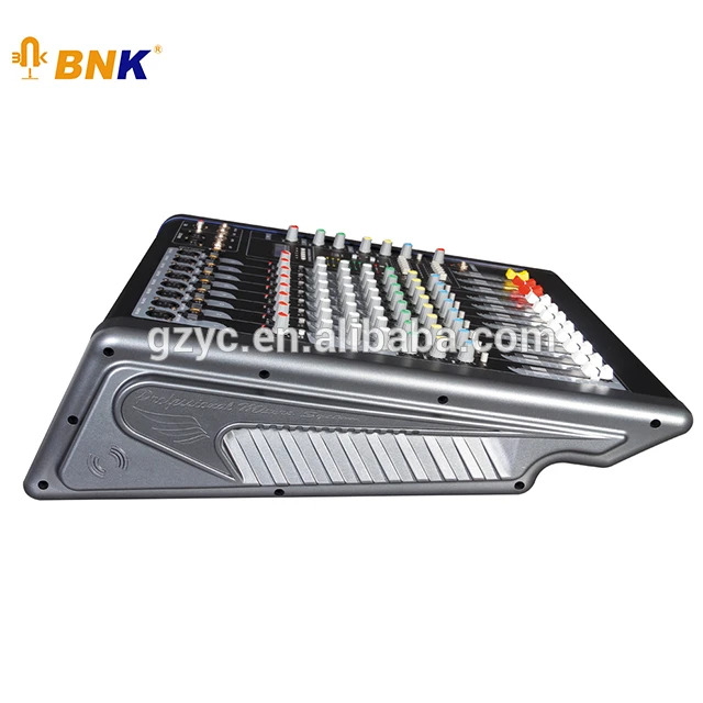 350W powered audio mixing amplifier mixer console with good price K608D