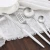 Import 4 pcs  a set 304 stainless steel color handle silver flatware set from China
