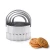 Import 4 Pcs Amazon Hot Sale 2018 Stainless Steel Biscuit Cutter Set Metal Circle Molds Round Cookie Cutters with Handles from China