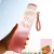 Import 420ml cylinder frosted portable wide mouth colorful reusable glass drinking water bottle with plastic cap from China