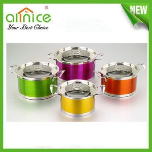 4pcs stainless steel cookware set / cooking pot set / soup pot set