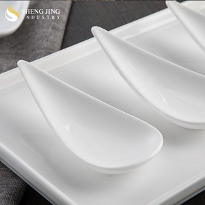 4&quot; Sauce Bowl White Ceramic 4pcs Set Condiment Dish For Appetizar Snack